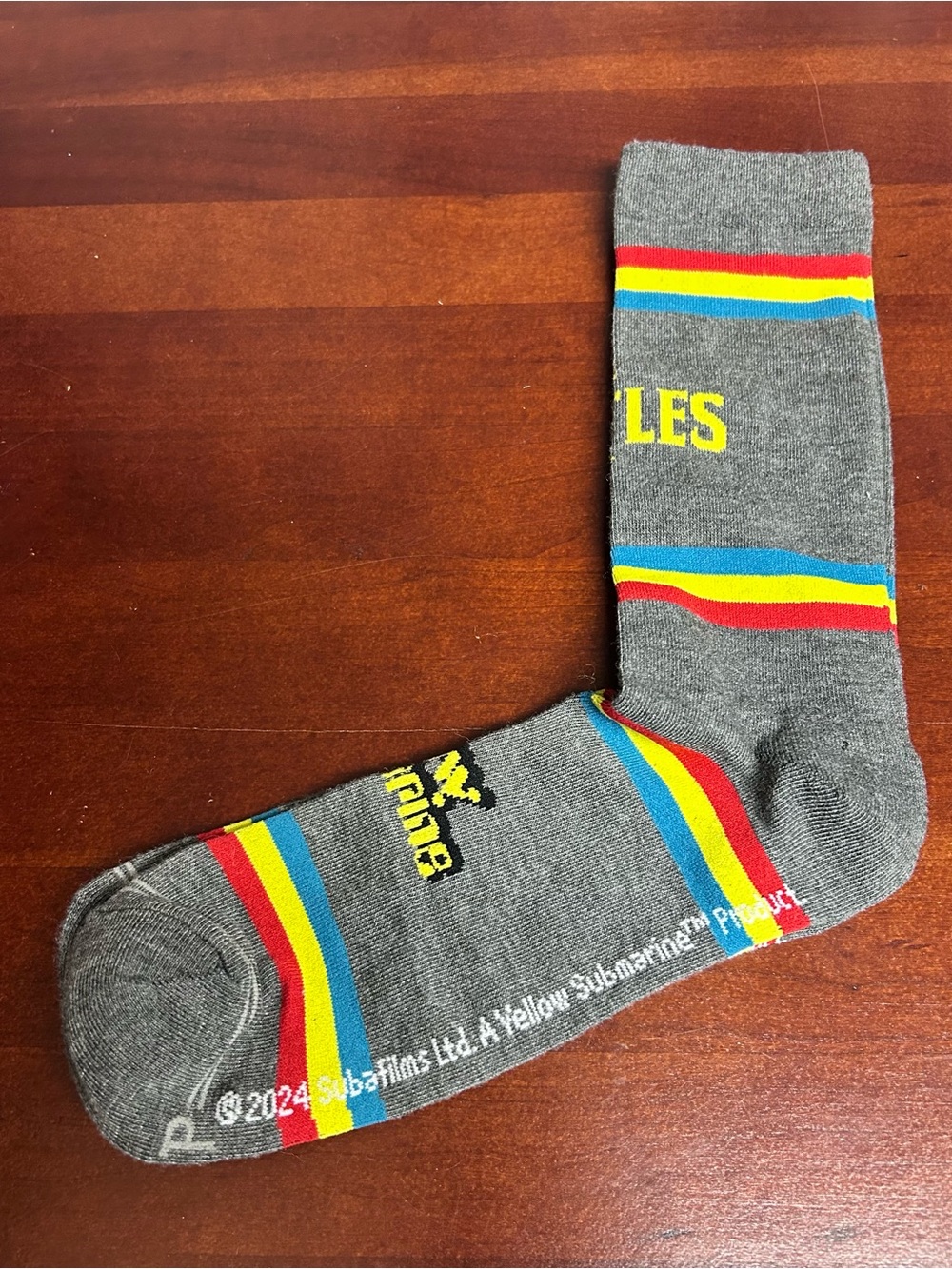 The Beatles Yellow Submarine‎ Crew Socks NWOT